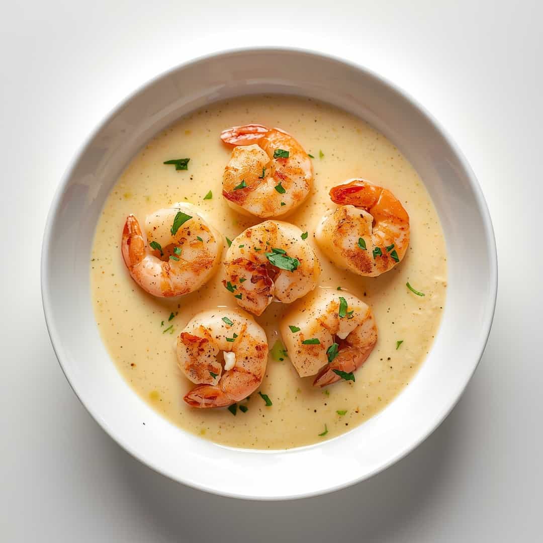 Seafood Bisque Scallops Cod Shrimp