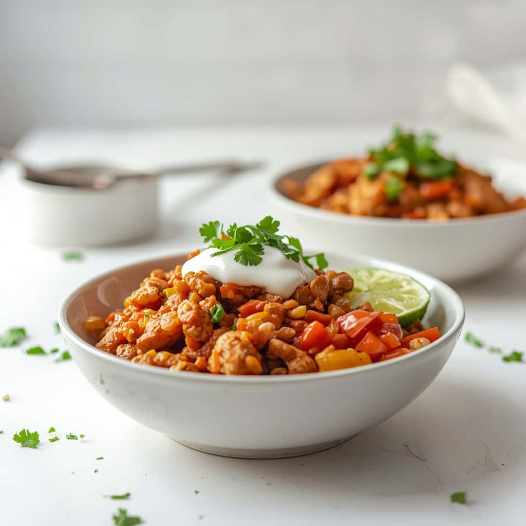 Slow Cooker Chicken Burrito Bowl 2 Slow Cooker Chicken Burrito Bowl
