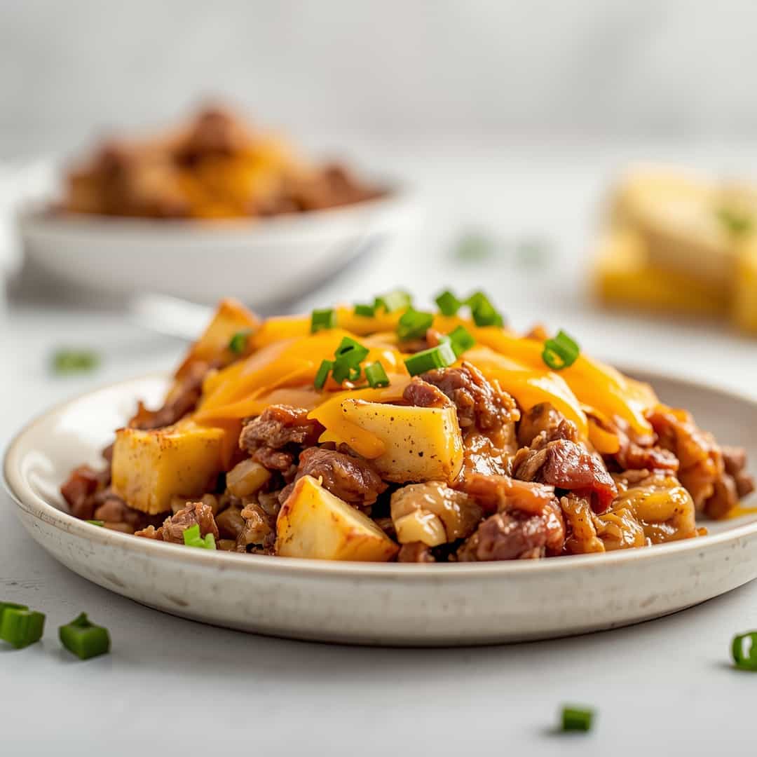 Slow Cooker Cowboy Potato Casserole 2 Slow Cooker Cowboy Potato Casserole