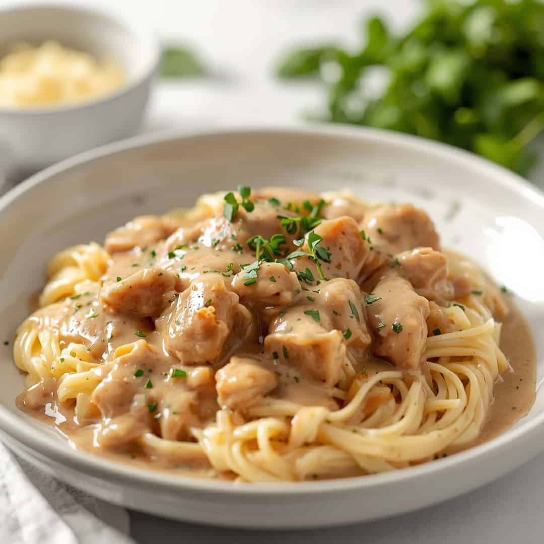 Slow Cooker Creamy Chicken & Gravy