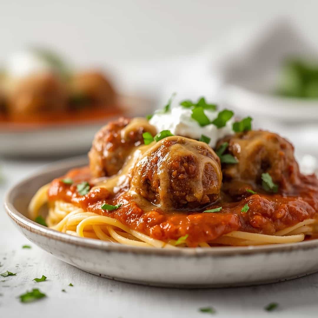 Slow Cooker Enchilada Meatballs