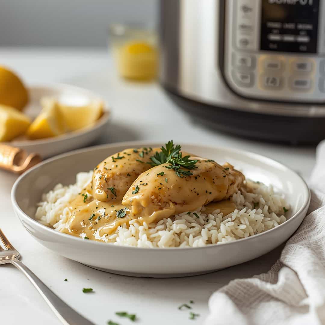 Slow Cooker Lemon Herb Chicken and Rice 2 Slow Cooker Lemon Herb Chicken and Rice
