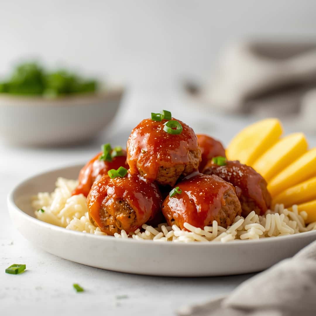 Slow Cooker Pineapple Barbecue Meatballs