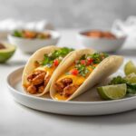Slow Cooker Queso Chicken Tacos