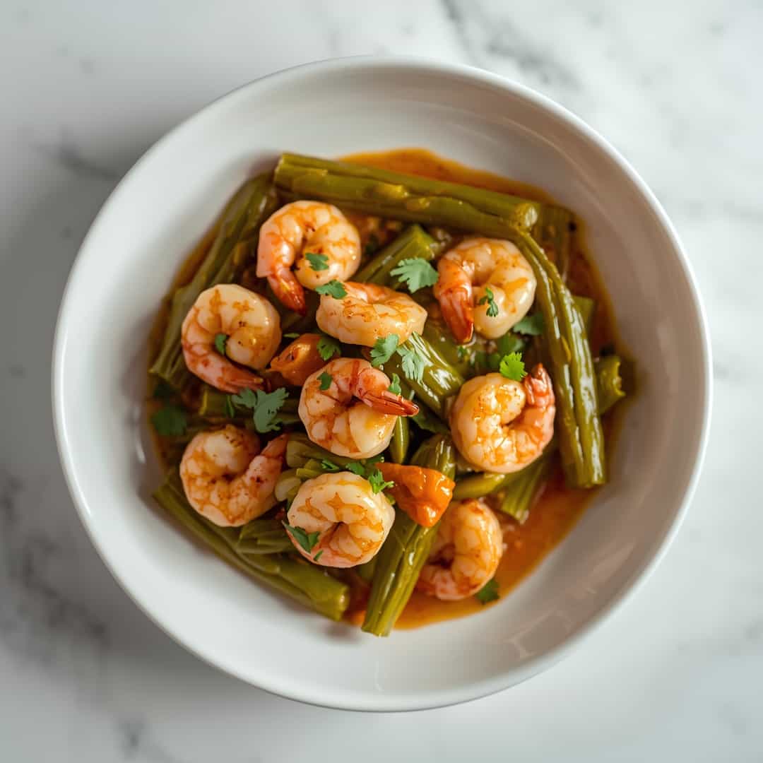 Smothered Okra With Shrimp
