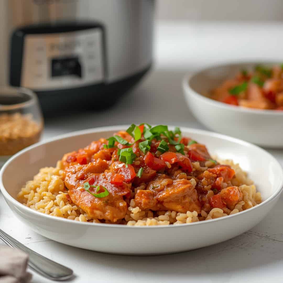 Southwest Crock Pot Chicken and Rice