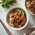 Sticky Chicken Rice Bowls