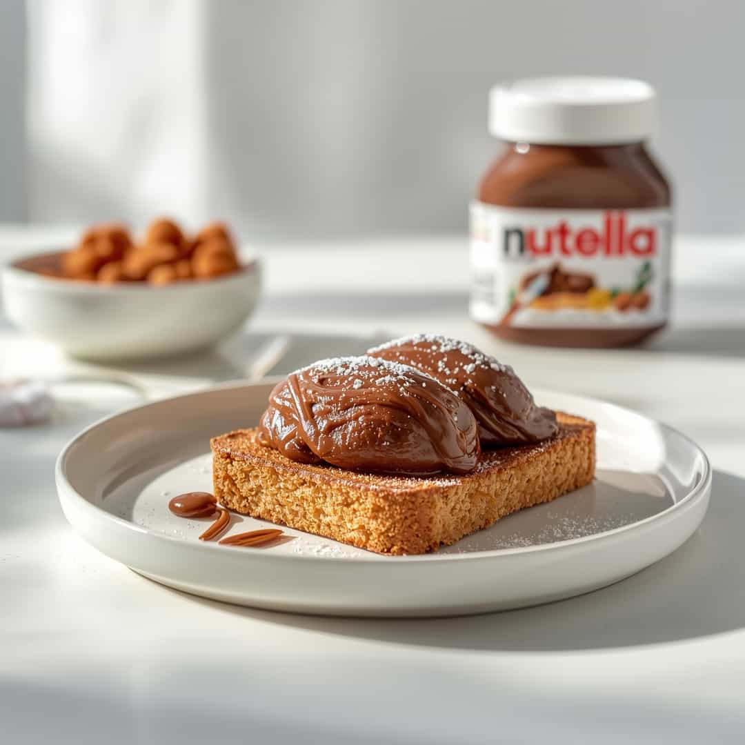 Stockbrot with Nutella