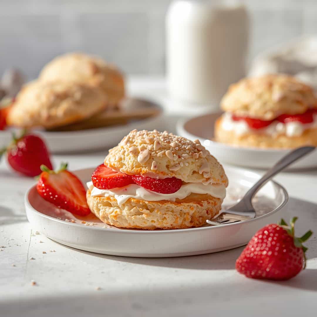 Strawberries Cream Scones Pure Bliss