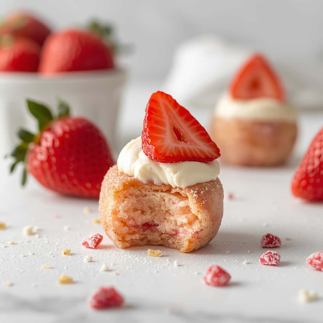 Strawberry Shortcake Energy Bites