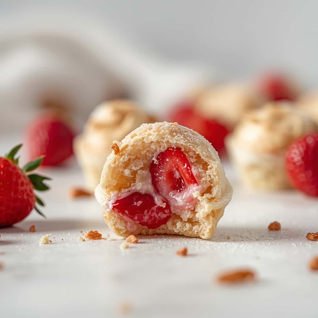 Strawberry Shortcake Protein Bites 2 Strawberry Shortcake Protein Bites