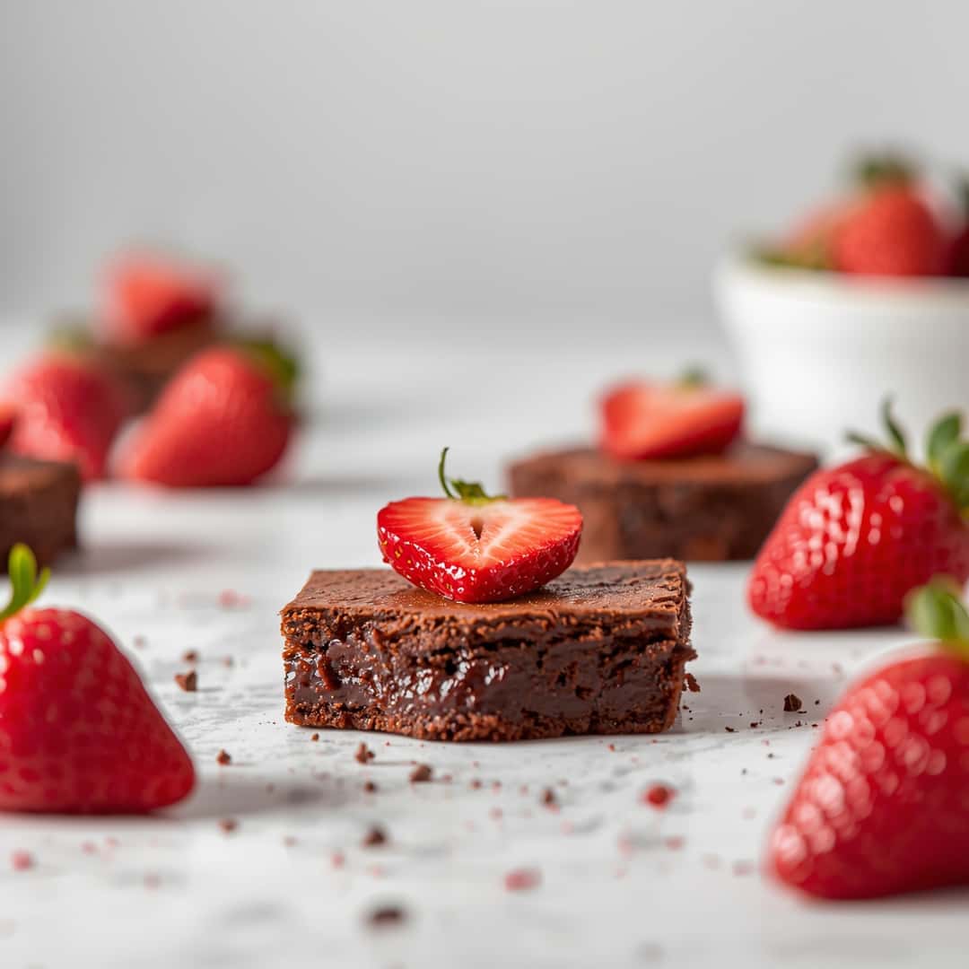 Strawberry Sweetheart Brownies