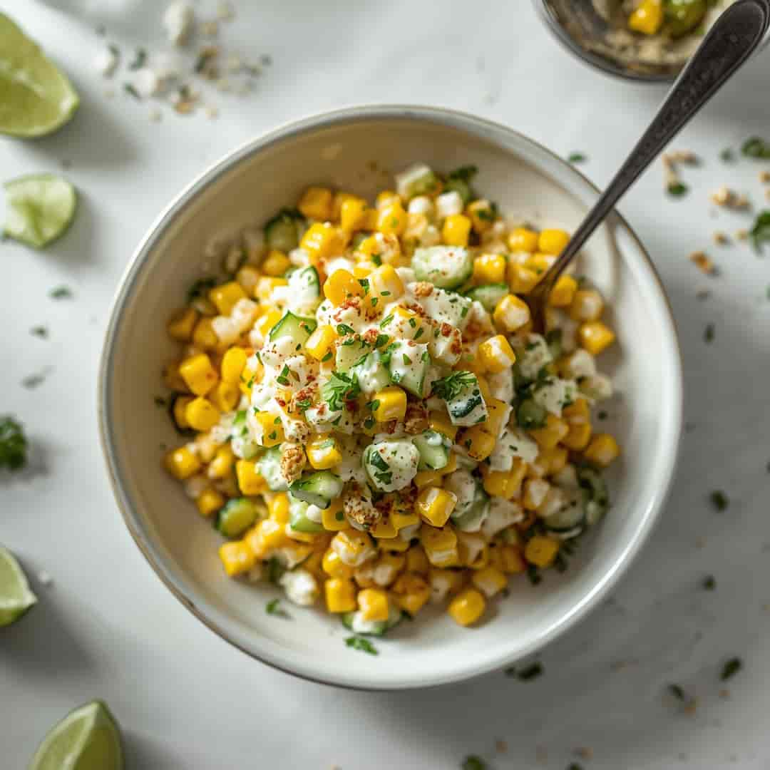 Street Corn Creamy Cucumber Salad 2 Street Corn Creamy Cucumber Salad