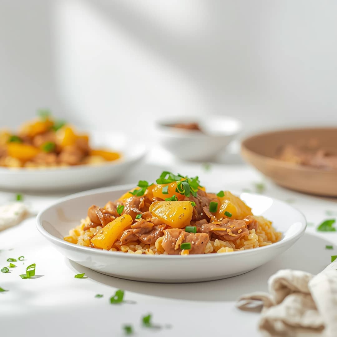 Sweet Savory Pineapple Chicken Rice