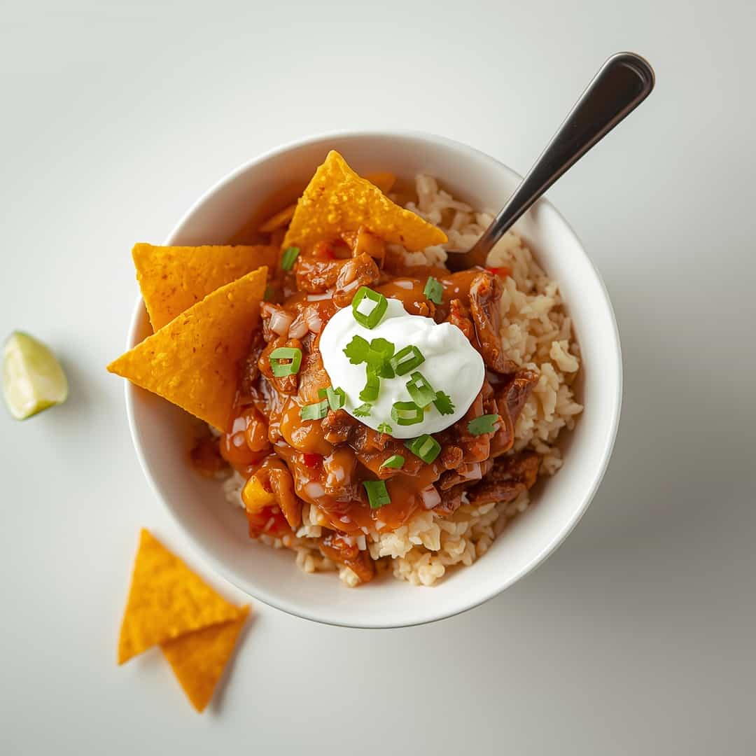 Taco Rice Bowl with Doritos