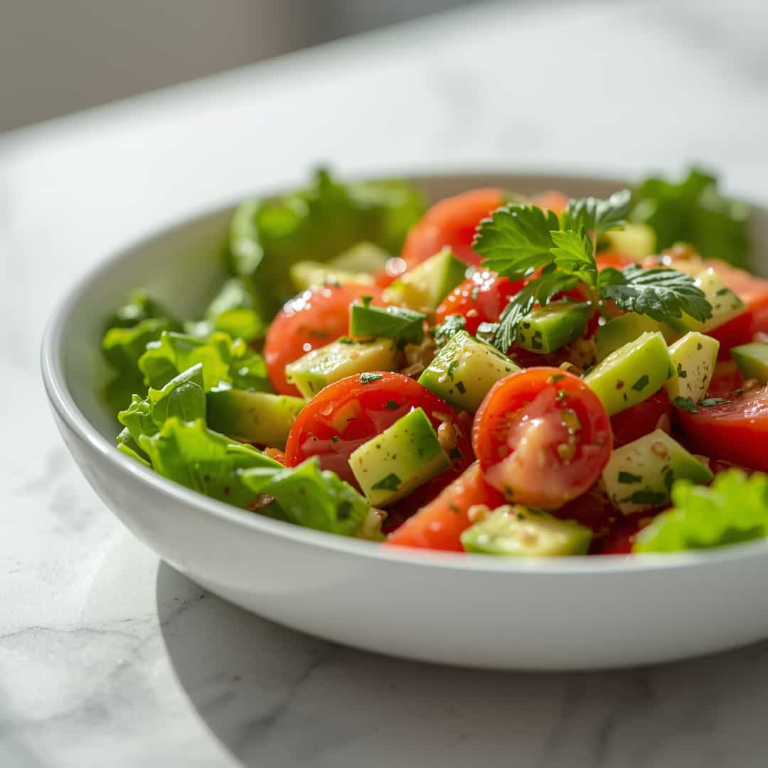 Tomato Cucumber Avocado Salad