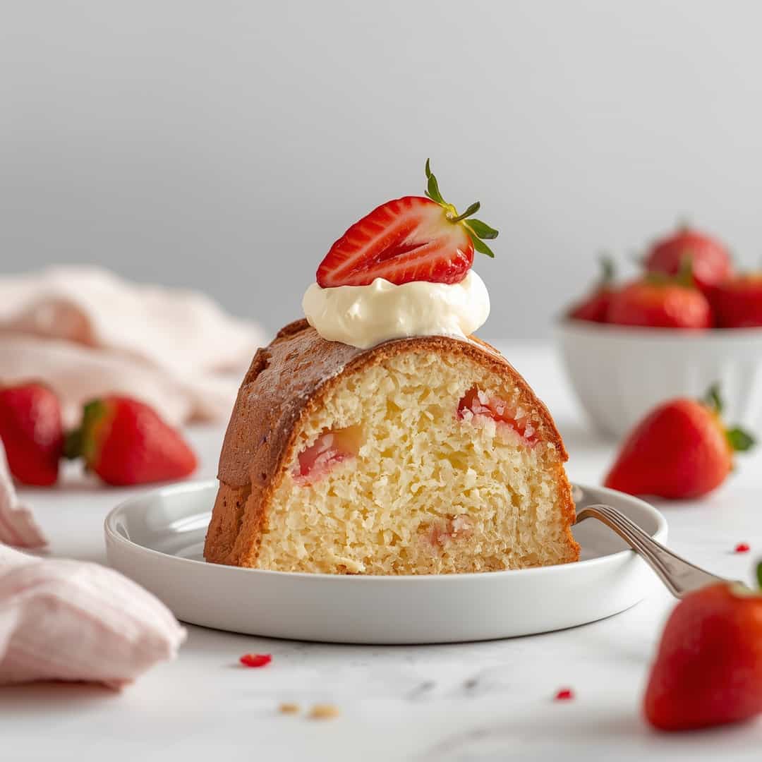Ultimate Strawberry Cream Cheese Pound Cake