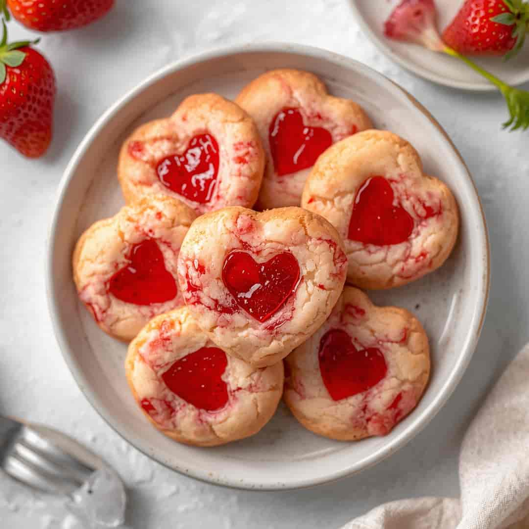 Valentine Strawberry Cookies Recipe