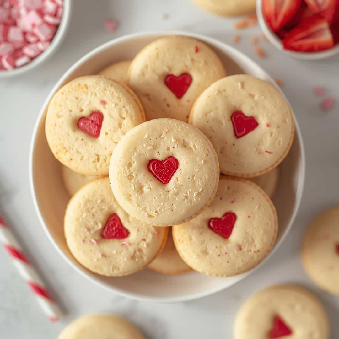 Valentine Sugar Wafer Cookies