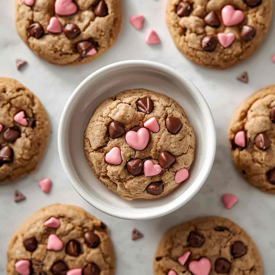 Valentine's Day Chocolate Chip Cookies
