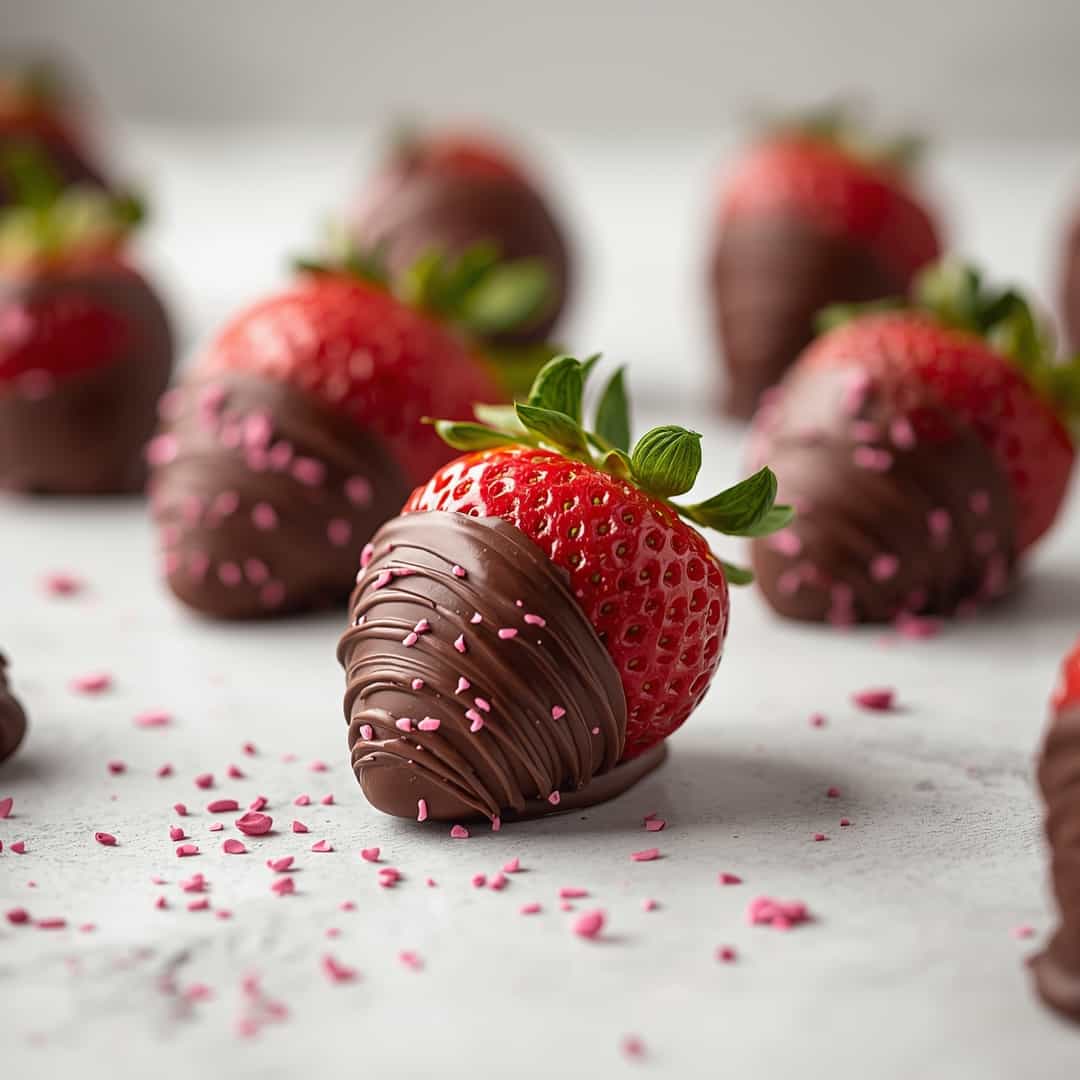 Valentine's Day Chocolate-Dipped Strawberries 2 Valentine's Day Chocolate-Dipped Strawberries