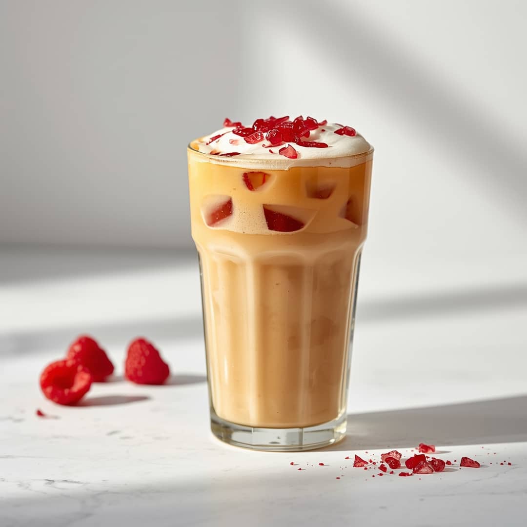 Vanilla Raspberry Iced Latte