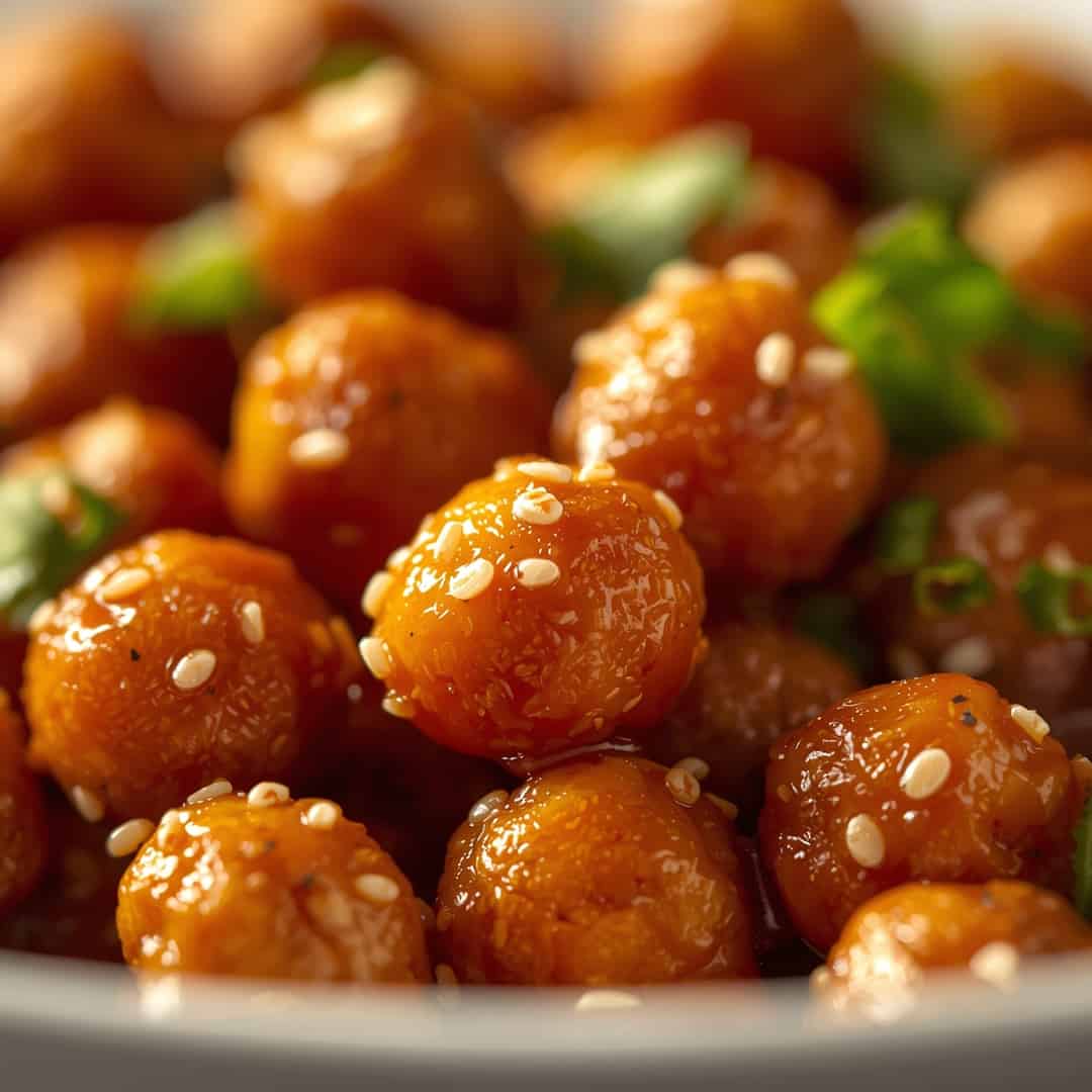 Vegan Sticky Sesame Chickpeas