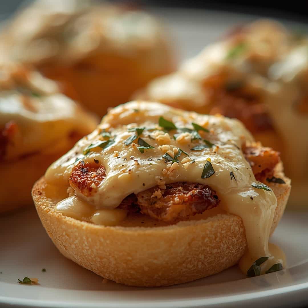 Viral Chicken Alfredo Garlic Bread