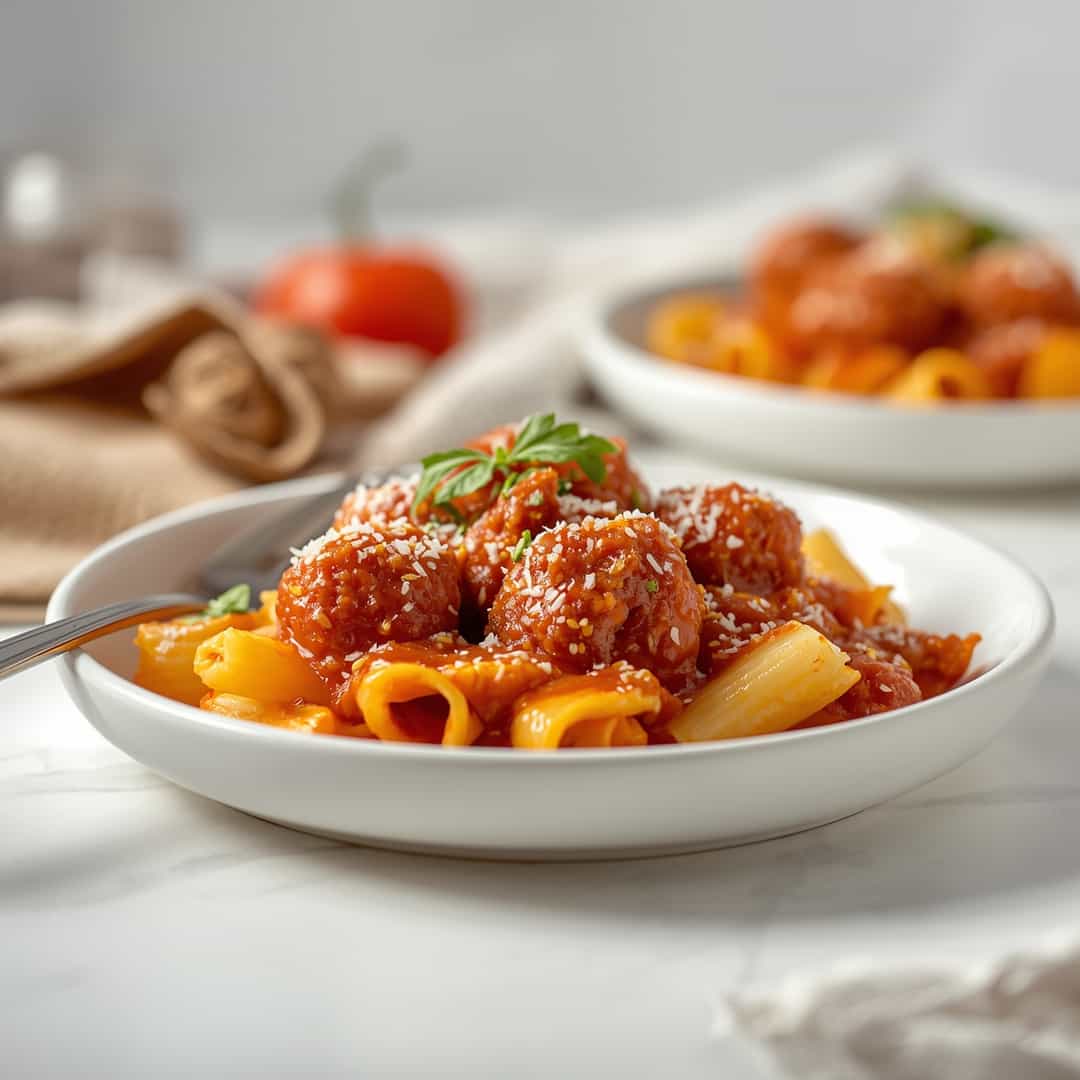 Baked Ziti with Meatballs 2 Baked Ziti with Meatballs
