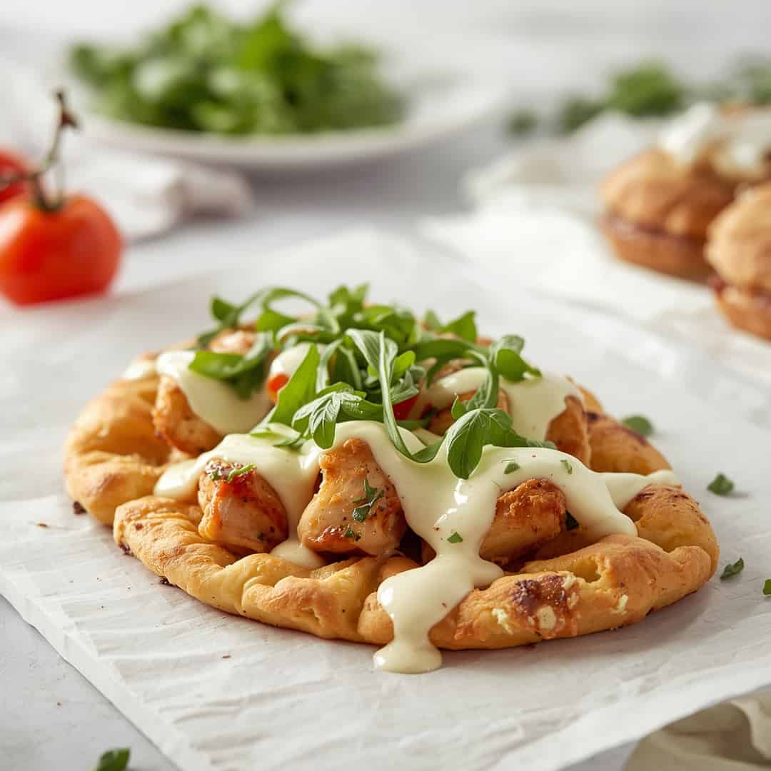 Chicken Caesar Flatbread 2 Chicken Caesar Flatbread