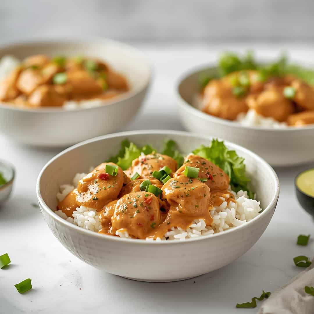 Creamy Cajun Chicken Rice Bowls