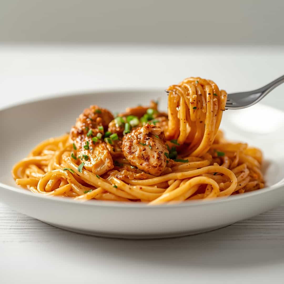Creamy Cajun Chicken Spaghetti