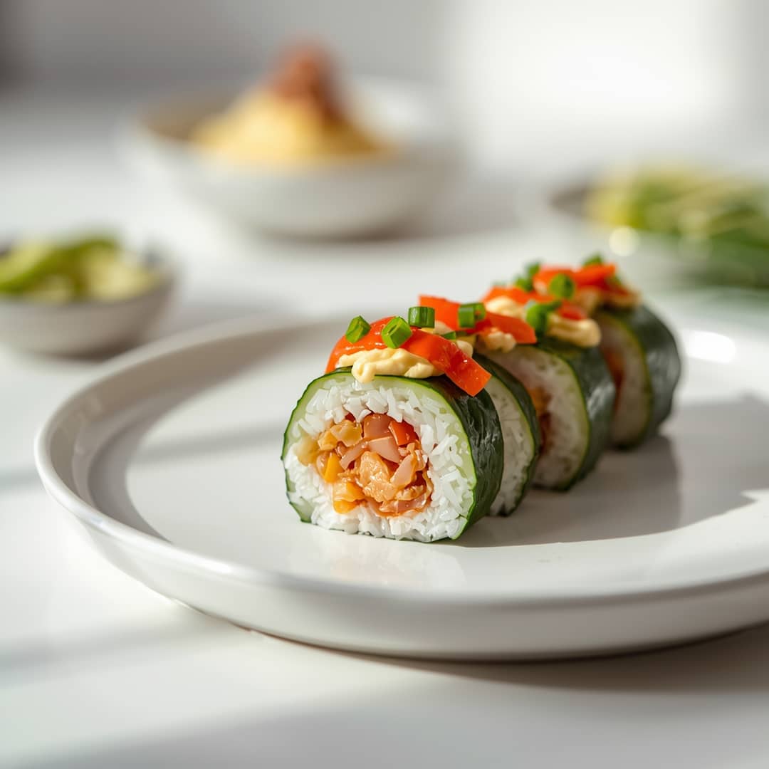 Easy California Roll Cucumber Salad