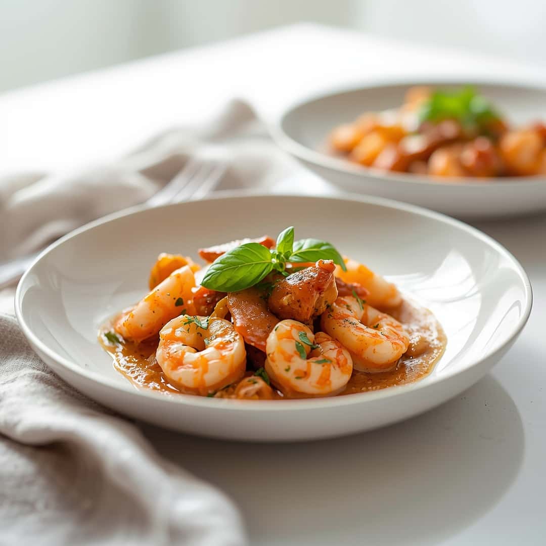Easy Creamy Tuscan Shrimp