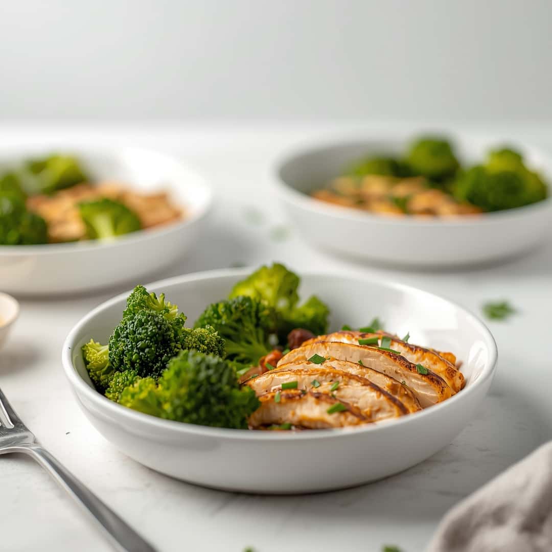 Grilled Chicken Broccoli Bowls