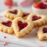 Heart Thumbprint Cookies A Soft Buttery Valentine