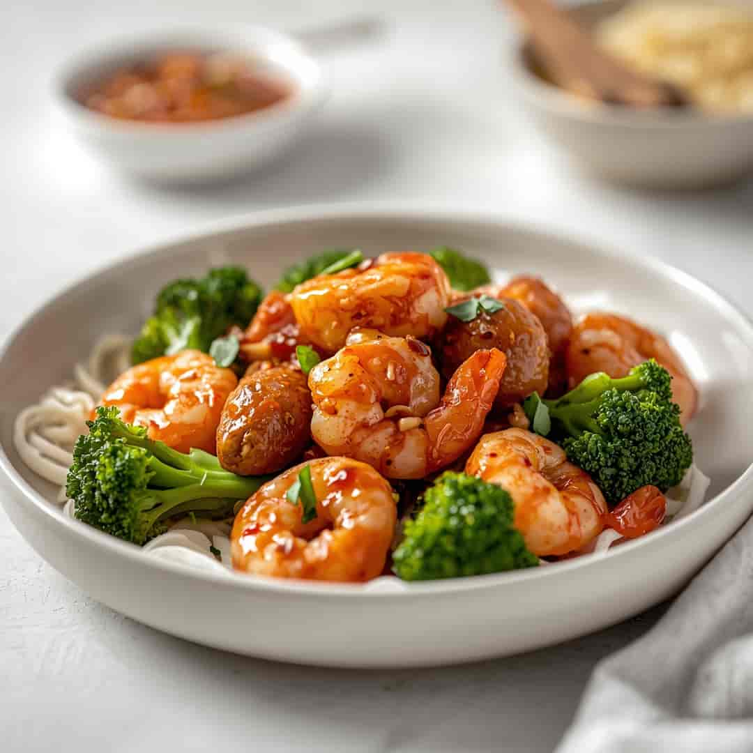 Honey Garlic Shrimp Sausage Broccoli