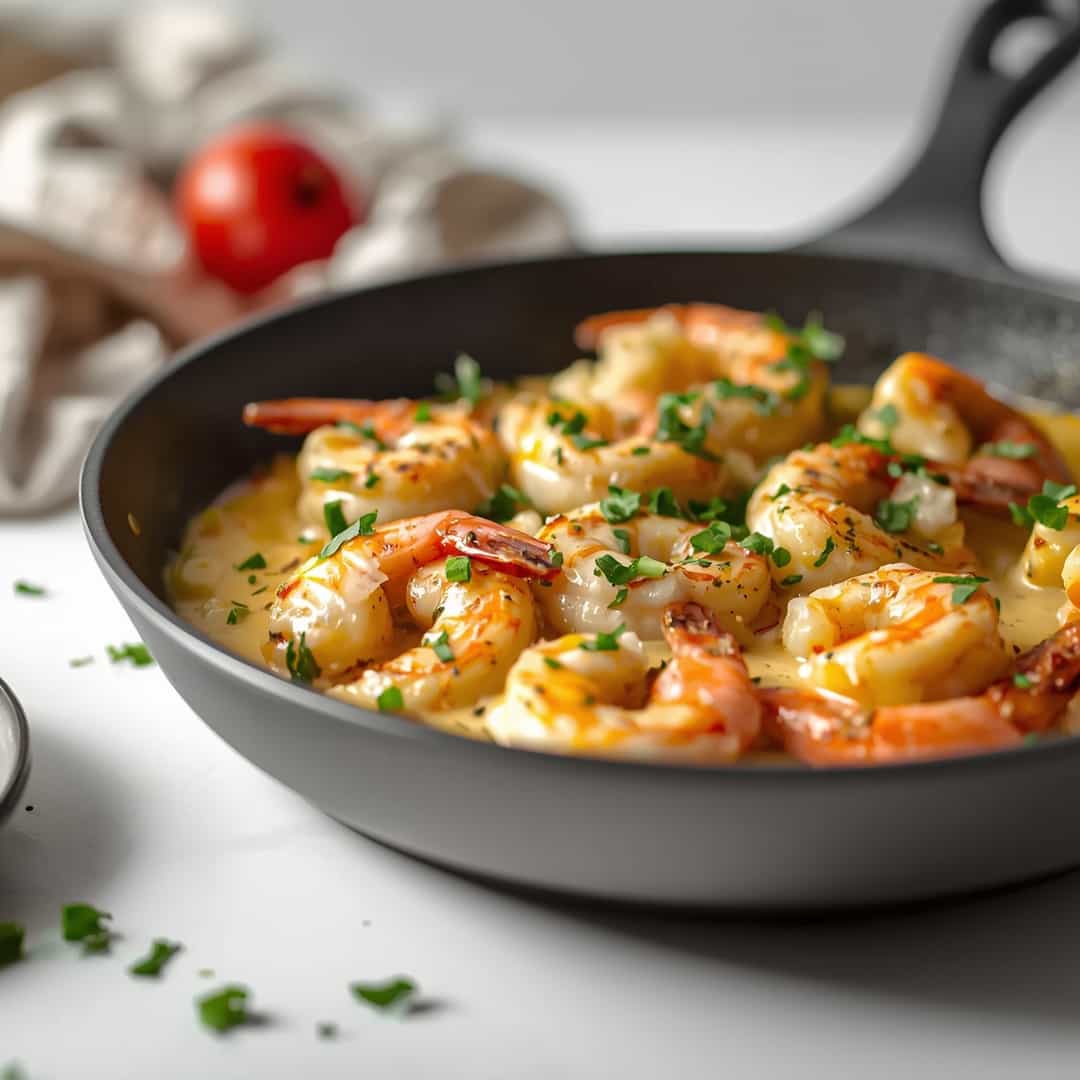 One Pan Creamy Garlic Butter Shrimp