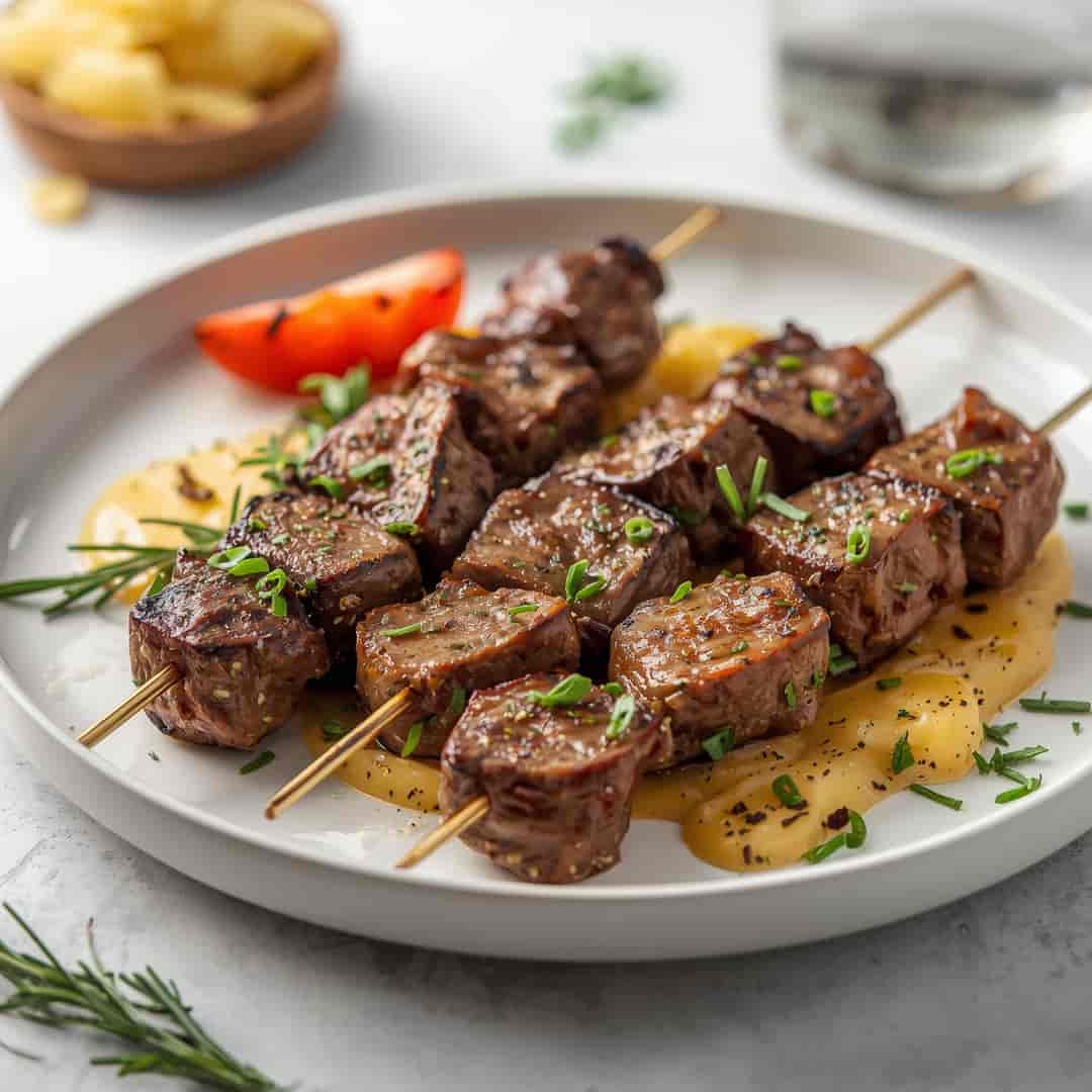 Rosemary Garlic Steak Kebabs 2 Rosemary Garlic Steak Kebabs