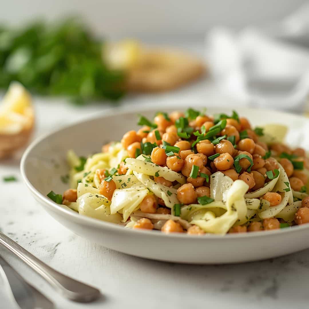 Savoy Cabbage Chickpea Salad 2 Savoy Cabbage Chickpea Salad
