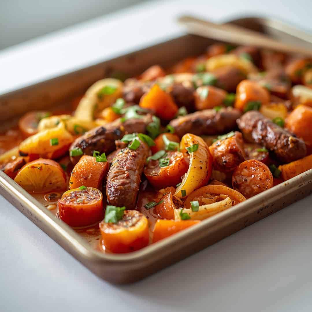 Sheet Pan Sausage and Veggies