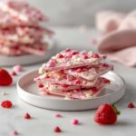 Valentines Pink White Chocolate Bark A Romantic Elegant Treat