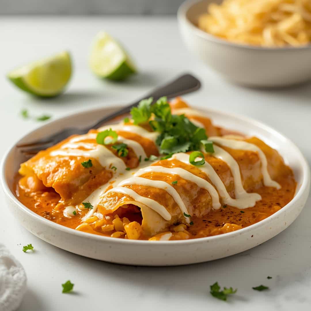 White Chicken Enchiladas 2 White Chicken Enchiladas