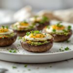 avocado and egg stuffed portobello mushrooms recipe