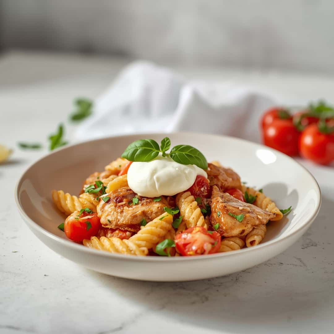 Chicken Caprese Pasta Salad
