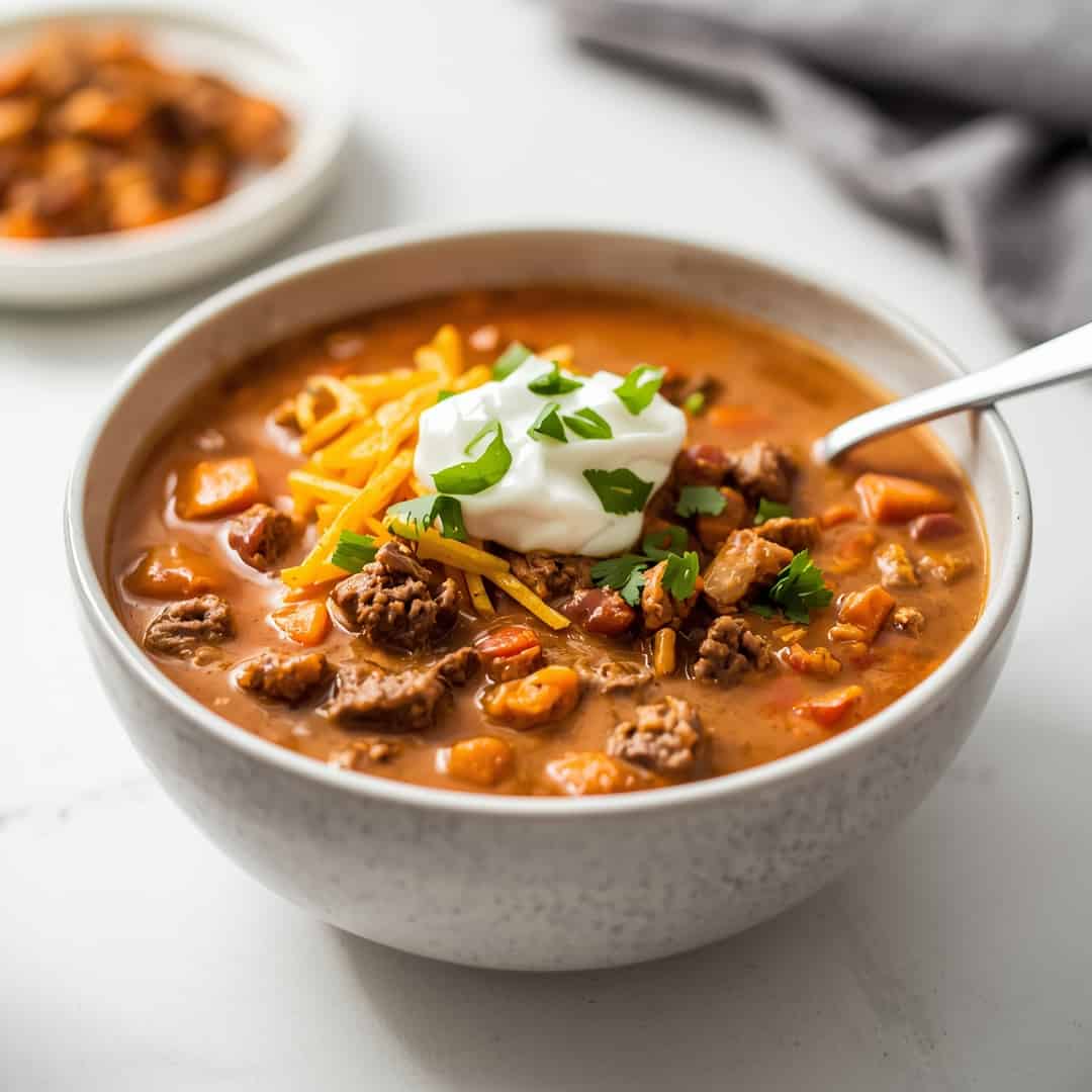 Creamy Keto Ground Beef Taco Soup 2 Creamy Keto Ground Beef Taco Soup