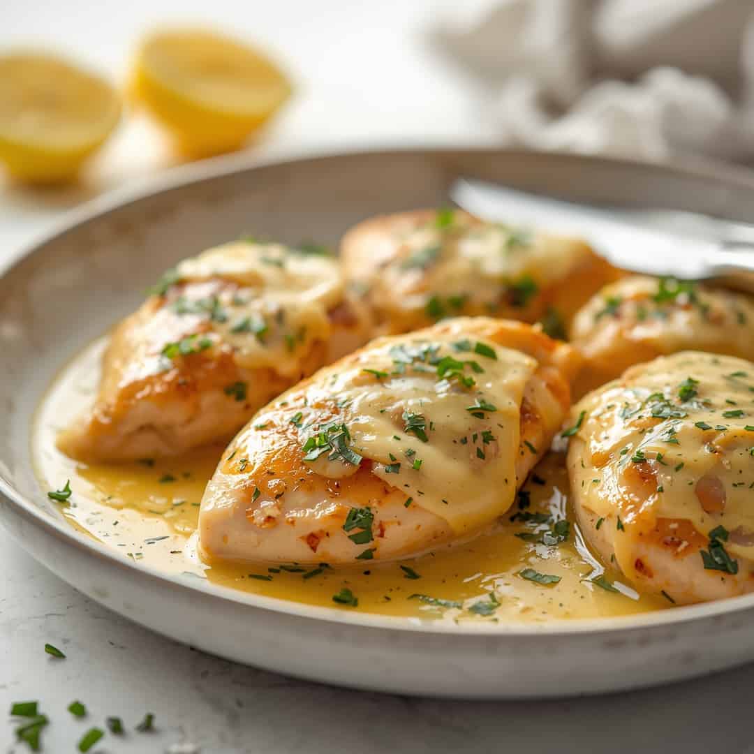 Creamy Keto Lemon Garlic Butter Chicken