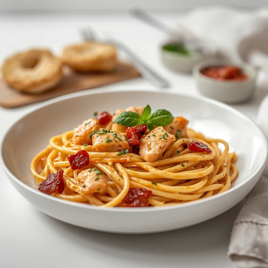 Creamy Sun Dried Tomato Chicken Pasta