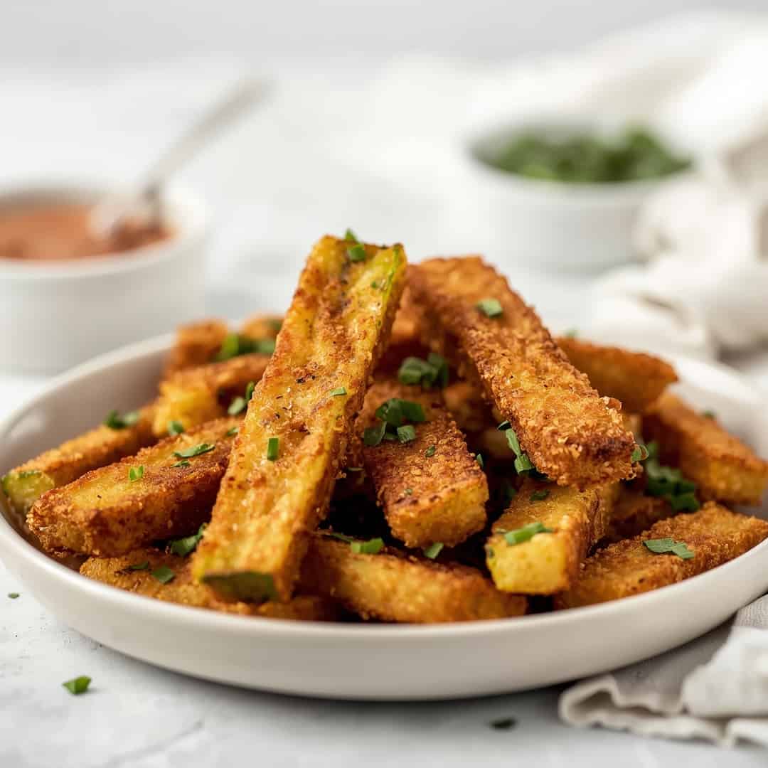 Crispy Baked Keto Zucchini Fries 2 Crispy Baked Keto Zucchini Fries
