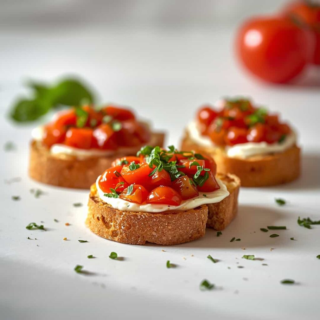Easy Bruschetta with Mozzarella